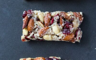 NO-BAKE CRANBERRY CHOCOLATE ENERGY BARS